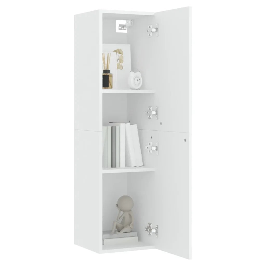 Mobile Porta TV-Credenza per TV Bianco 30,5x30x110 cm in Legno Multistrato