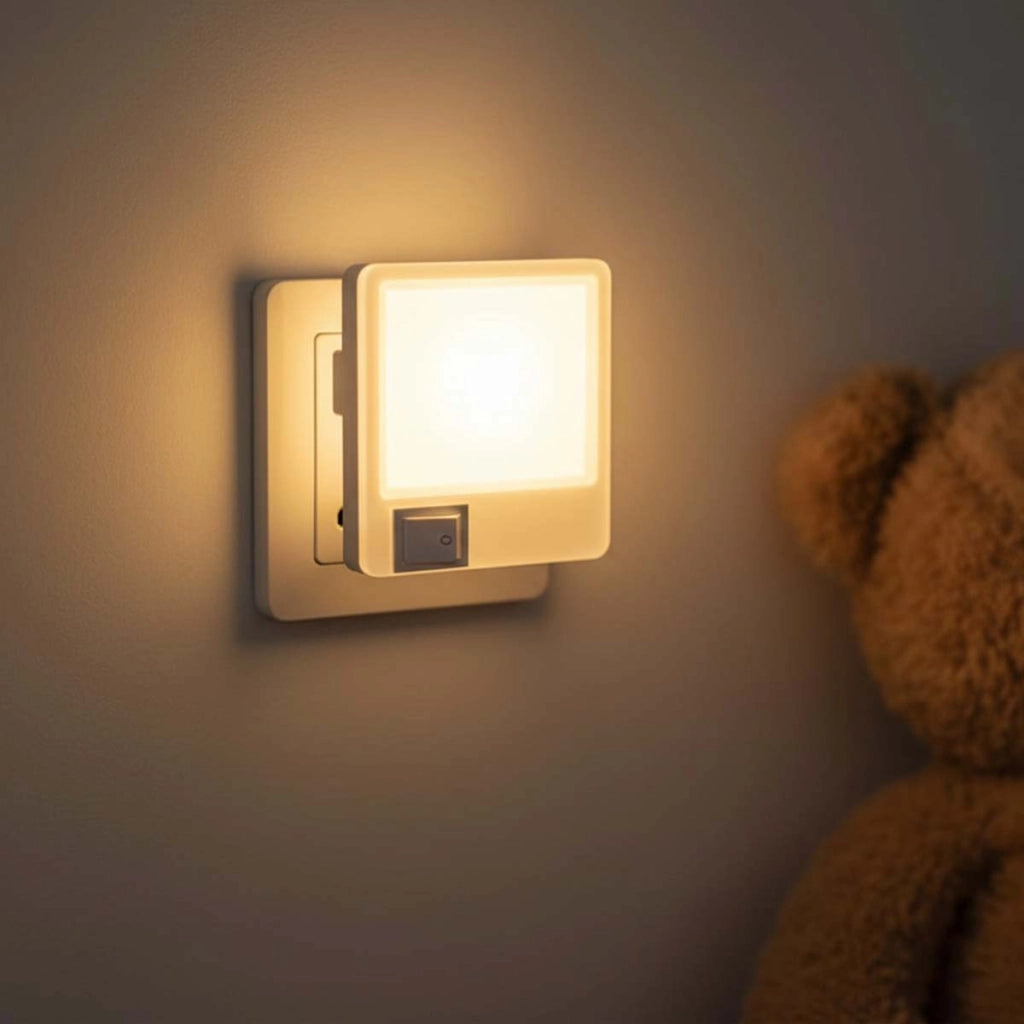 Lampada notturna LED con Luce Morbida Basso Consumo Moderna e Compatta Bianco Avizar