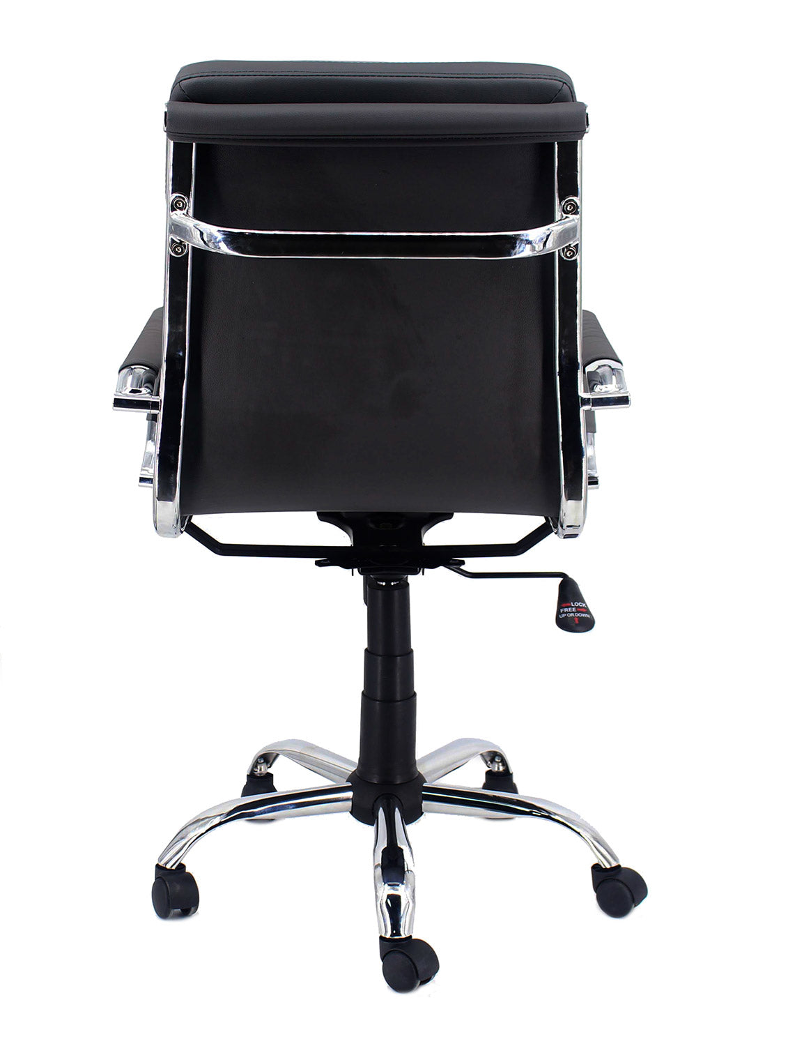 Sedia Poltrona Direzionale da Ufficio in Similpelle Mito Nera