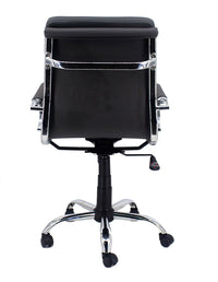 Sedia Poltrona Direzionale da Ufficio in Similpelle Mito Nera