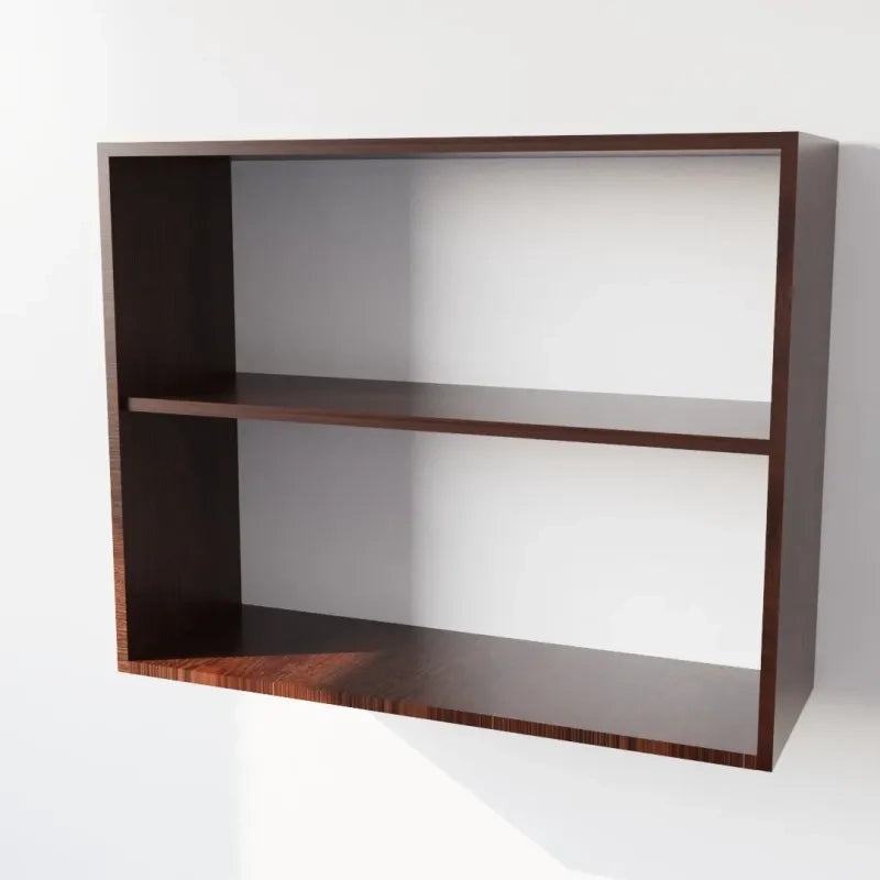 Pensile Cucina  in Legno Nobilitato Wenge, Mobile Alto con 2 Ante, Pensile Componibile Moderno Made in Italy (H72XL80XP33cm)