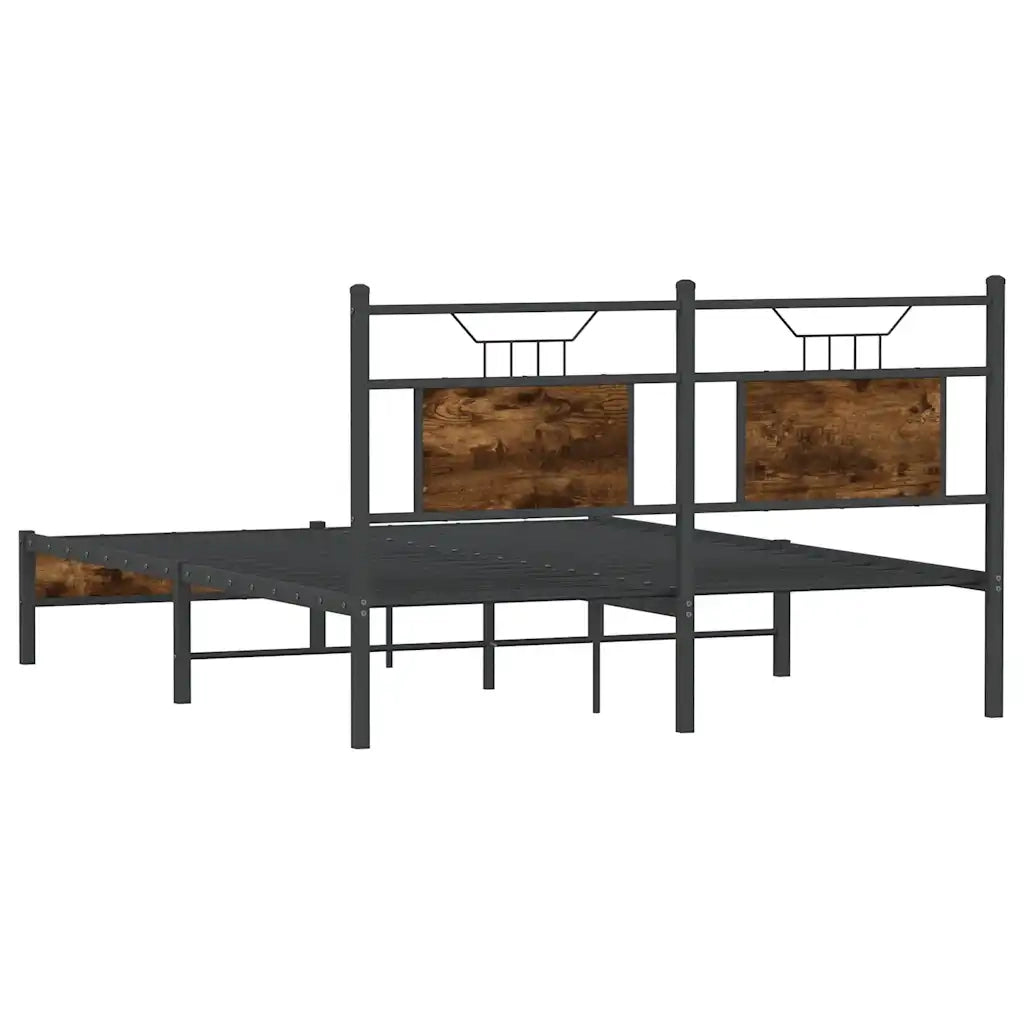 Giroletto senza Materasso Rovere Fumo 137x190 cm in Truciolato 4106889