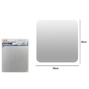 Trade Shop - Specchio Adesivo Forma Quadrata Adesiva Murale Arredamento Casa 30 X 30 Cm -