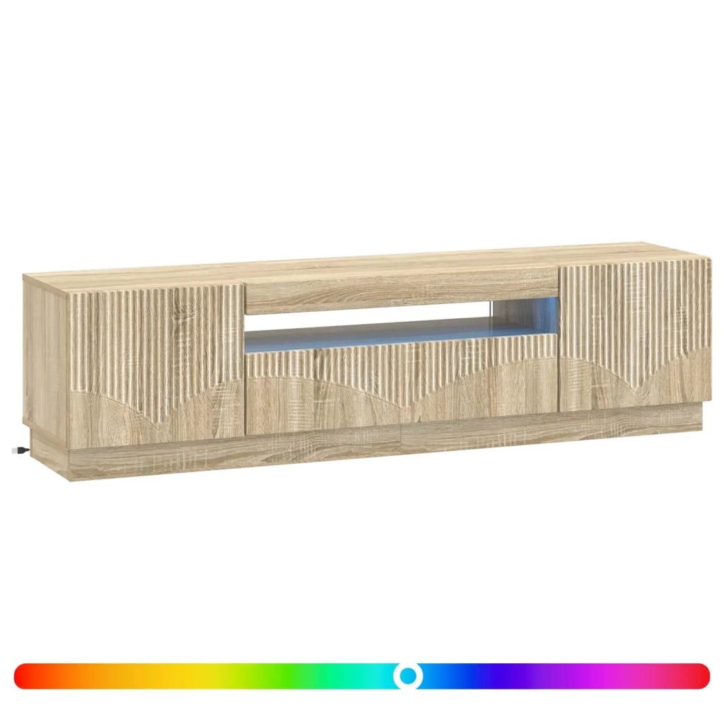 Mobile TV LED Rovere Sonoma Legno ingegnerizzato 897347