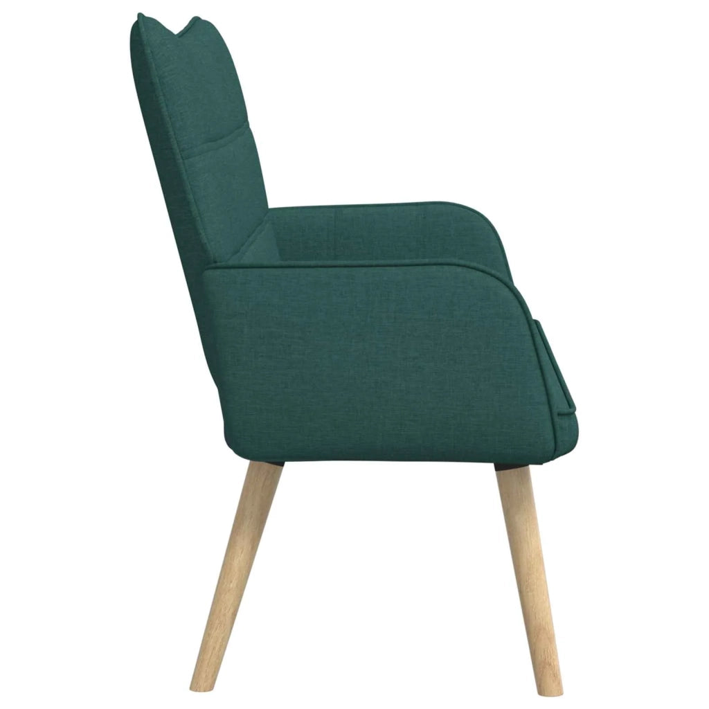 Sofa a Due Posti Verde Scuro 115 x 61 x 87 cm Tessuto