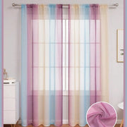 Gordini a doppia tenda con effetto colorato trasparente (140 cm x 260 cm)