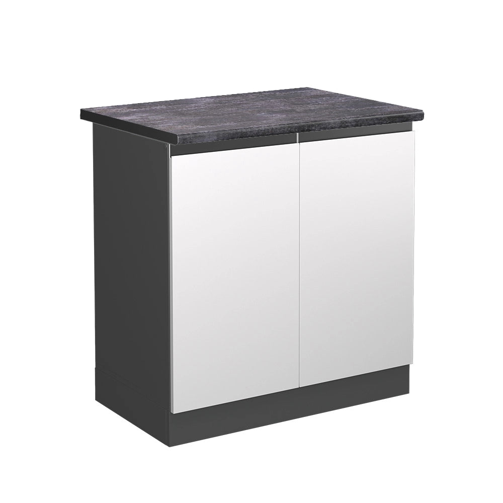 Vicco Mobile lavello cucina Bianco 80 cm , PL Antracite