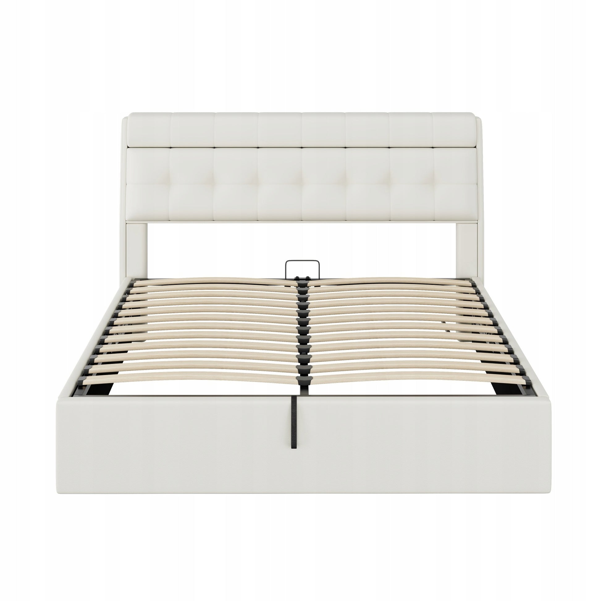 Letto matrimoniale con contenitore - Xylo - 160x200cm, Bianco, PU