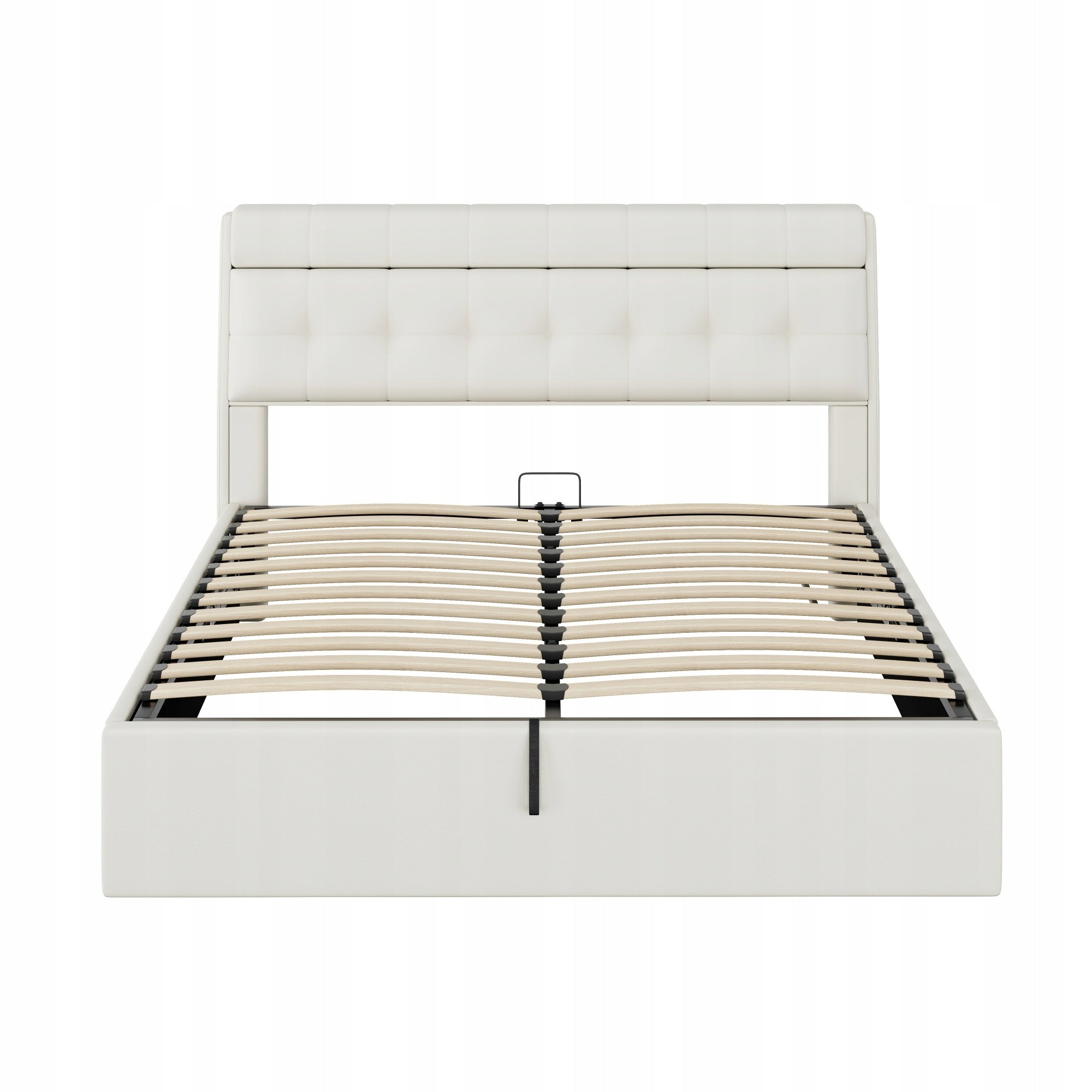 Letto matrimoniale con contenitore - Xylo - 160x200cm, Bianco, PU