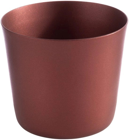Kom per alzamento Ø 8,5 cm, altezza 8,5 cm in acciaio inossidabile, colore: rame rosso, 0,4 litri