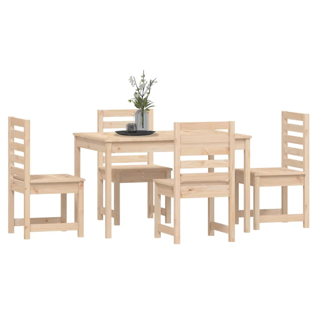 Set da Pranzo per Giardino 5 pz in Legno Massello di Pino 3154683