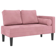 Chaise Lounge | Sedia a Sdraio con Cuscini Rosa in Velluto CFW1028421