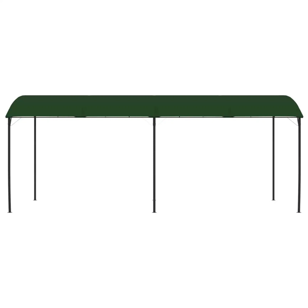 Gazebo 6 x 3 x 2,55 m Verde Tessuto e Alluminio 180 42030541