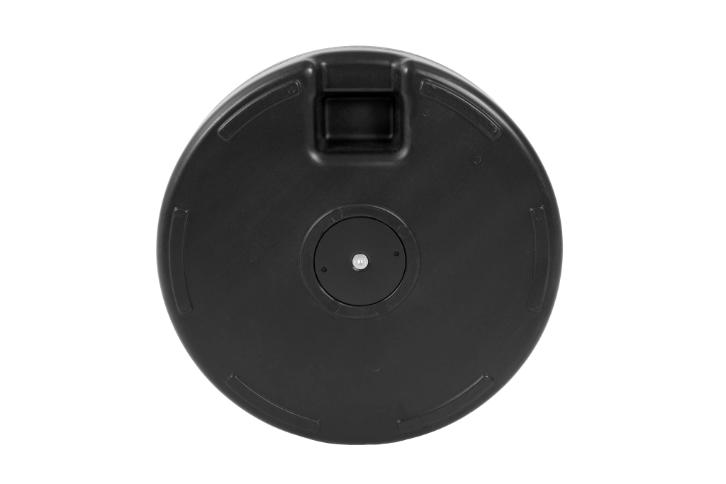 Supporto per ombrellone riempibile con acqua o sabbia con manopole regolabili in plastica nero 56 × 51 × 15 cm