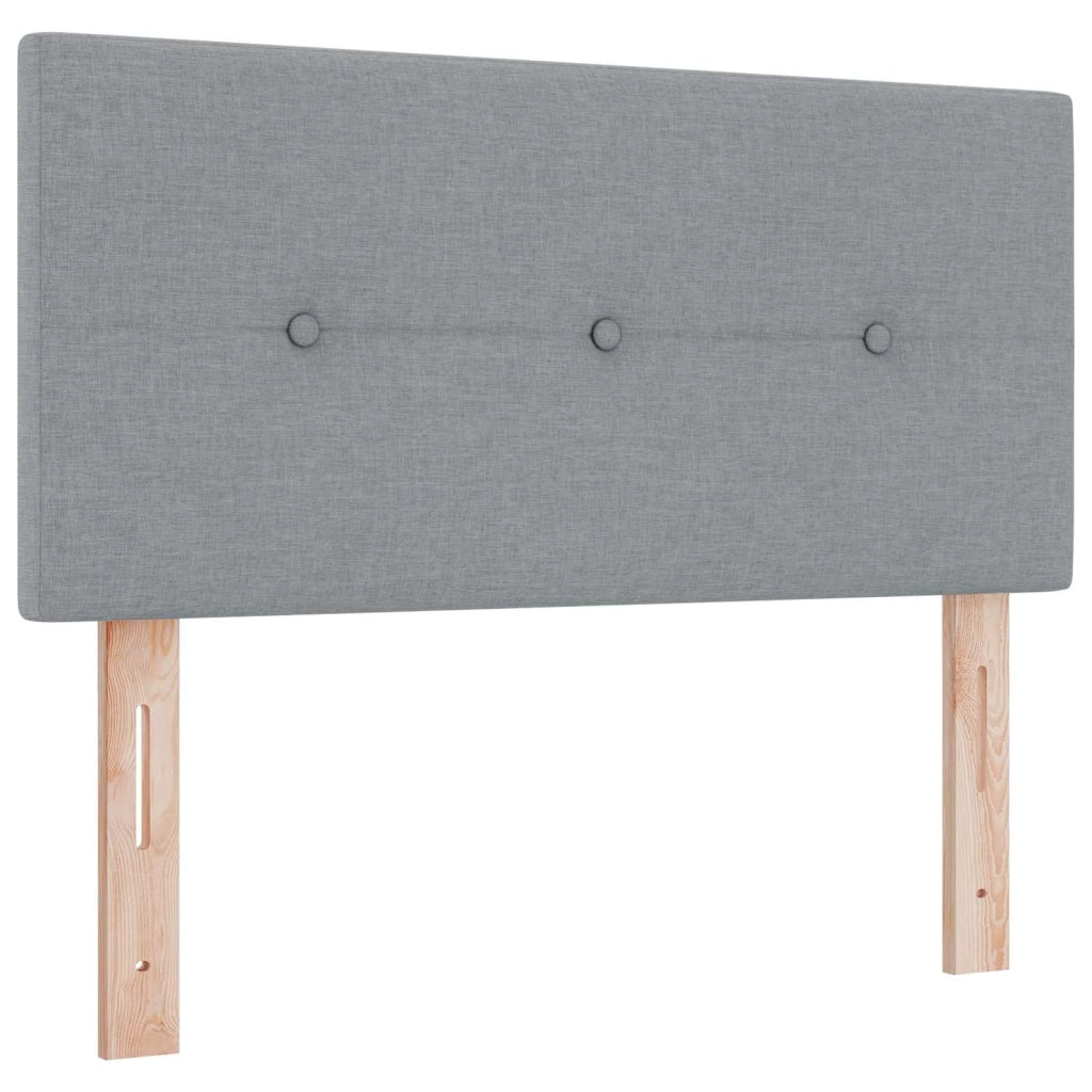 Letto box spring con materasso Grigio Chiaro 120 x 190 cm 3451419