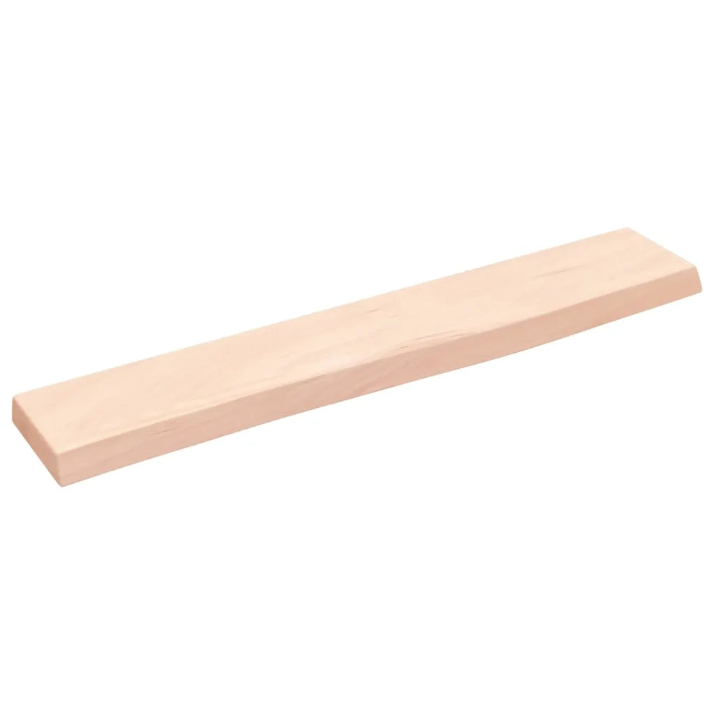 Mensole Parete | Scaffale a Parete | Ripiano a Parete 60x10x2 cm Legno Massello Rovere Non Trattato
