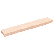 Mensole Parete | Scaffale a Parete | Ripiano a Parete 60x10x2 cm Legno Massello Rovere Non Trattato