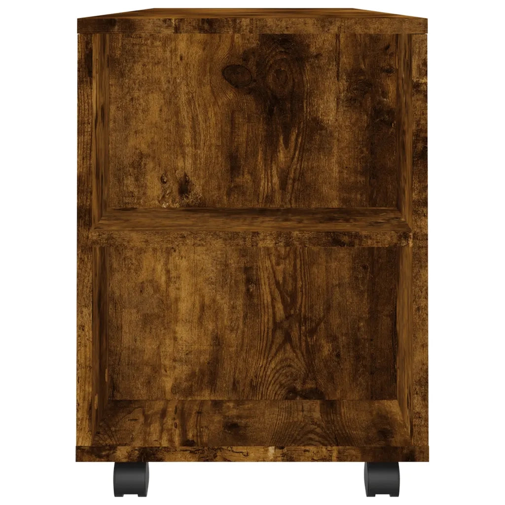 Mobile TV Rovere Fumo 102x34,5x43 cm in Legno Multistrato 833747