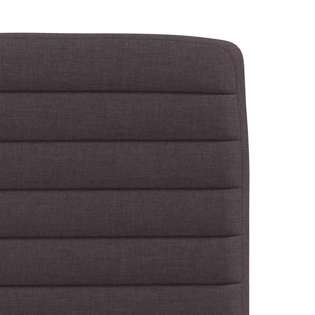 vidaXL Sedie da Pranzo 4 pz Marrone Scuro in Tessuto