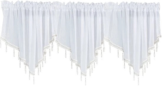 Tendaggio con struttura in metallo - Textura in pietra di marmo - 130 x 60 cm - Tulle puro - Migliora la privacy - Adatto per la camera da letto