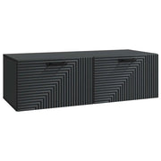 Mobile Porta TV da Muro Montaggio a parete Nero 98 x 41 x 30 cm
