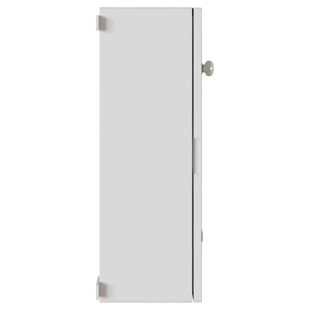 Moderno armadio elettrico con pratico vano portaoggetti 57 x 24,5 x 70 cm plastica grigia 02_0058204