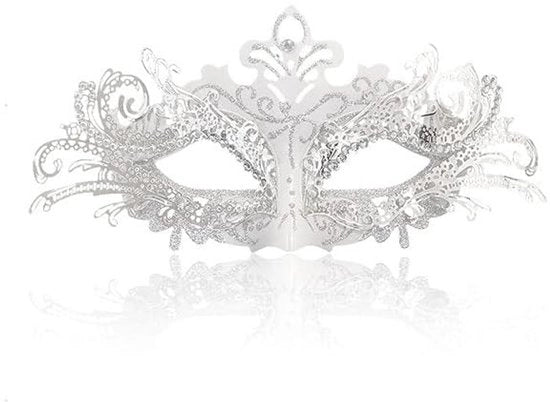 Maschera Veniziana - Manufatta a mano - Maschera da Carnascialeschi - Festa di Carnevale - Halloween - Costume da Festa - Taglia Universale