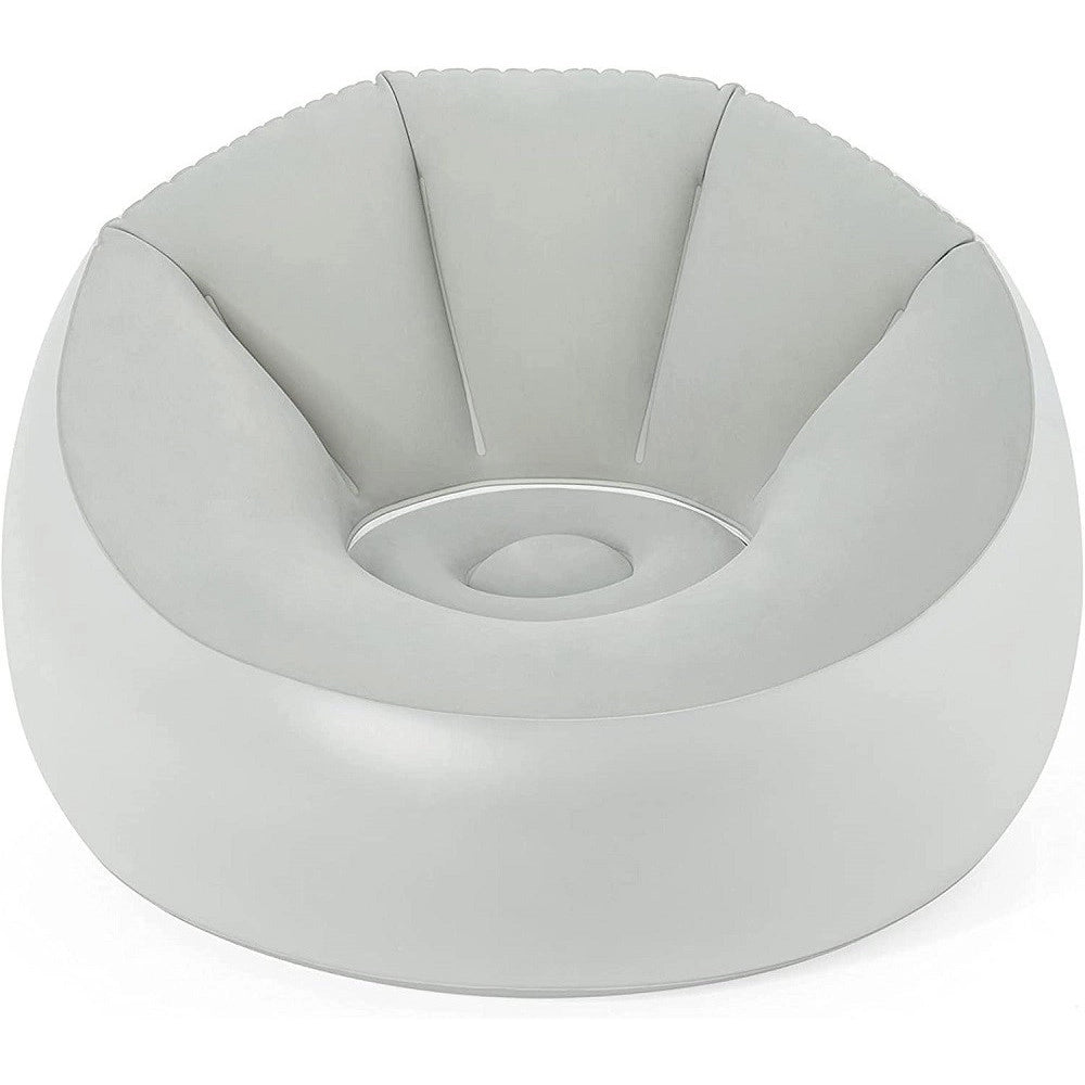 Trade Shop - Pouf Gonfiabile Rotondo Con Luce Led Integrata 102 X 97 X 71 Cm Multicolor 75086 -