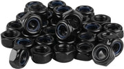 M3 Moeren 100 Stuks - Moeren Borganti Auto Bloccanti - Moeren a Sei Venti - Acciaio Inox Resistente alla Corrosione - DIN 985 Moeren Borganti - Inserzione in Poliammide per Maggior Stabilità