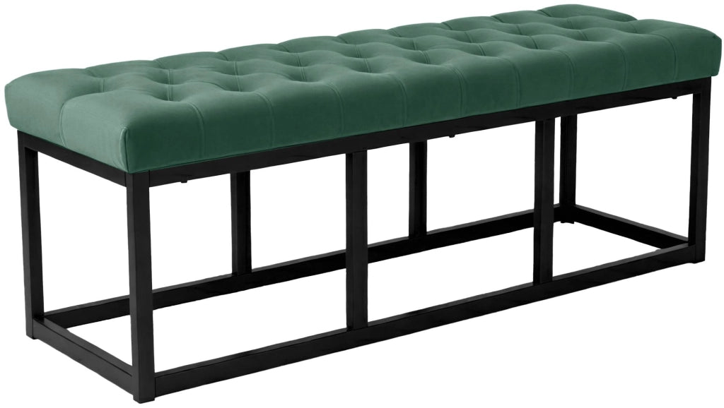 Panca Polson Velluto Nero 120 cm 5