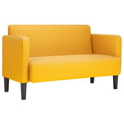 Divano | Divano da soggiorno | Sofa Divanetto Giallo Chiaro 109cm Tessuto di Velluto a Coste