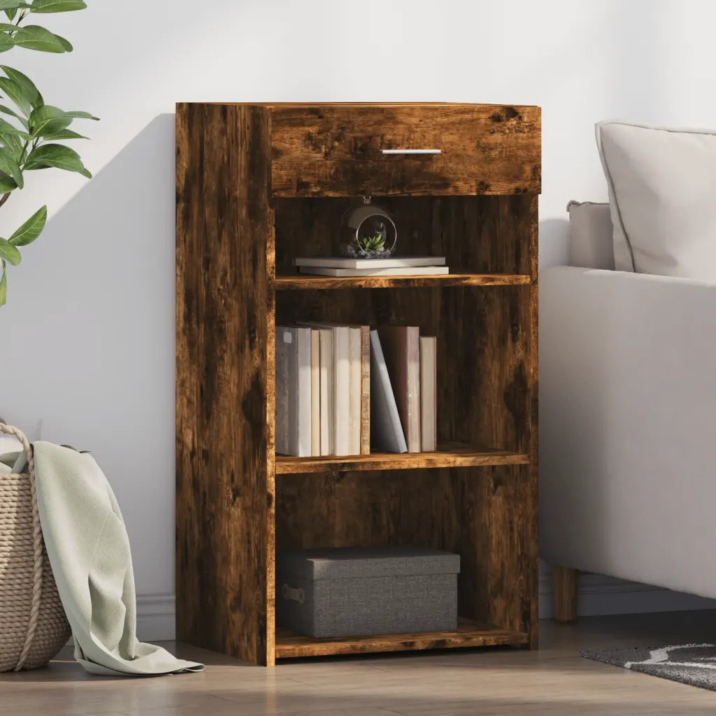 Credenza Rovere Fumo 50x42,5x93 cm in Legno Multistrato 846331
