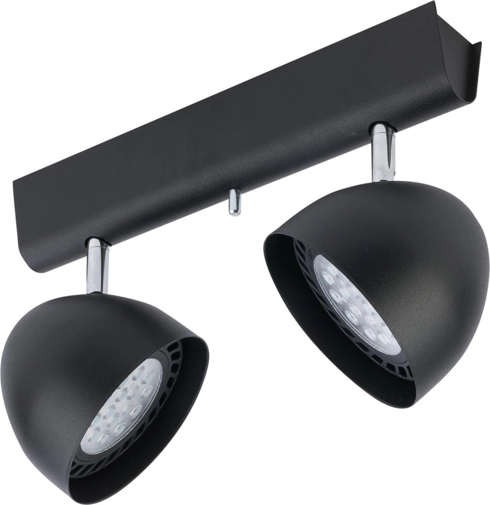 Plafoniera barra Nowodvorski Vespa nera/cromo 2xES111