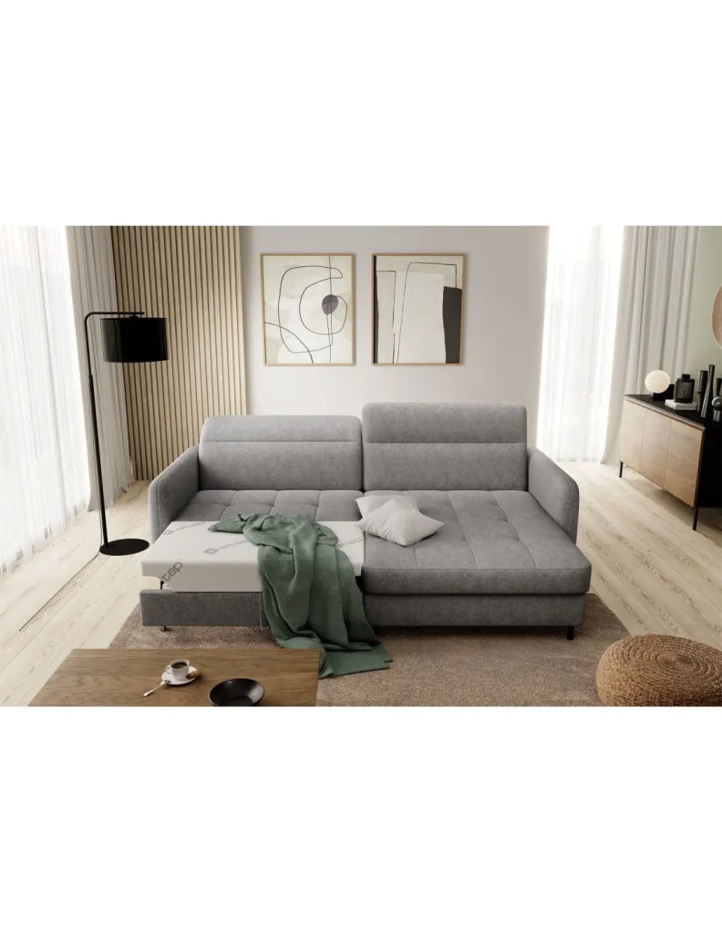 Divano ad angolo collezione GOUMSI colore Grigio mélange