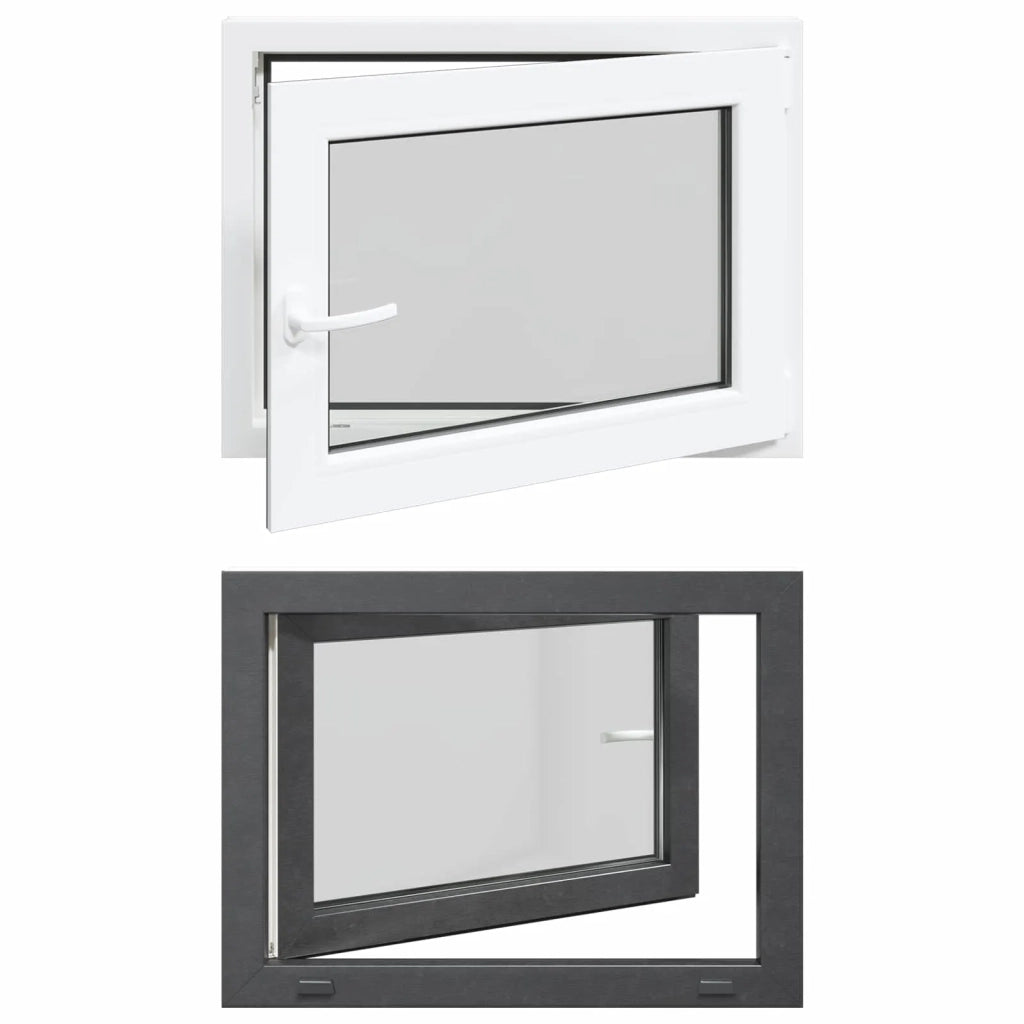 Finestra per Soffitta RISOR 60 x 100 cm PVC e Vetro Antracite CFW1834506