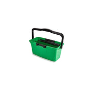 Secchio verde Rettangolare da 12 litri, Pulizia Professionale Vetri (QB12B) | UNGER