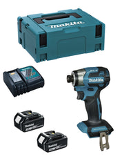 Avvitatore ad Impulsi MAKITA DTD173RFJ (2 x 3,0 Ah + DC18RC + MAKPAC 2)