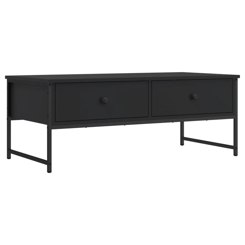 Tavolino da salotto | Tavolino da caff¨¨ | Tavolino da Soggiorno Nero 101x49x39,5 cm in Legno Multistrato