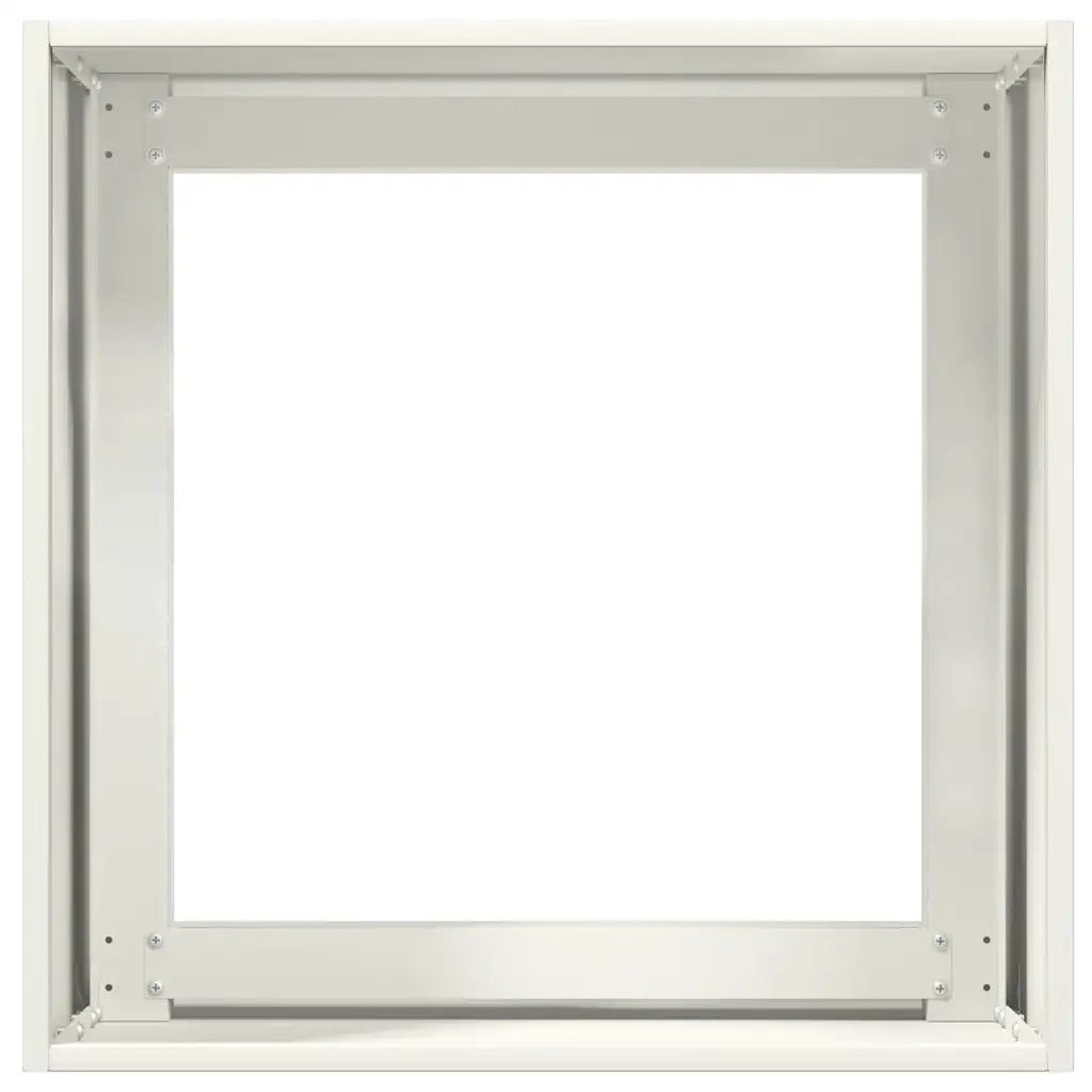 Fioriera Bianca 40x40x40 cm in Acciaio Laminato a Freddo 860662
