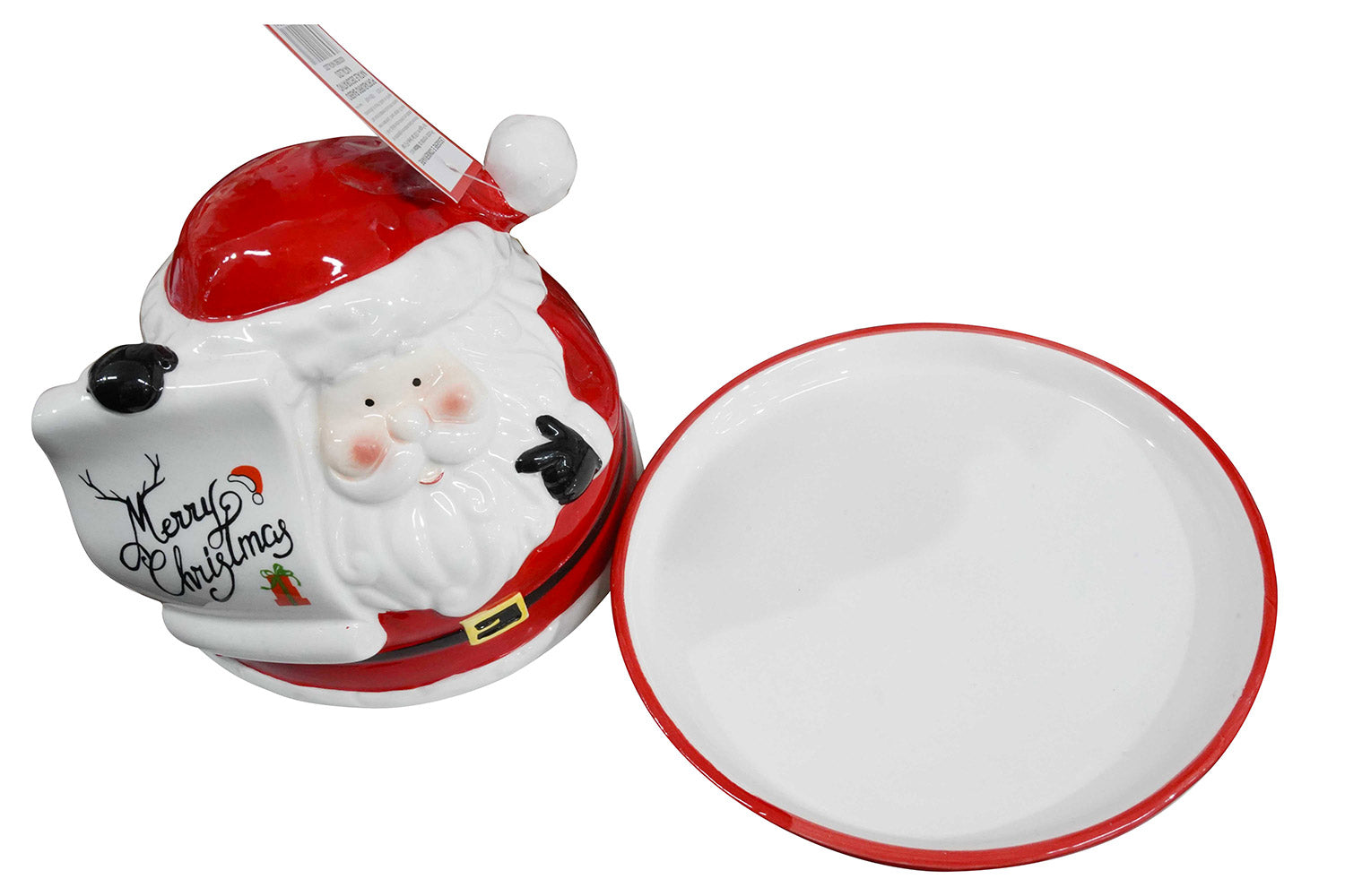 Portaburro Babbo Natale H12 cm in Ceramica