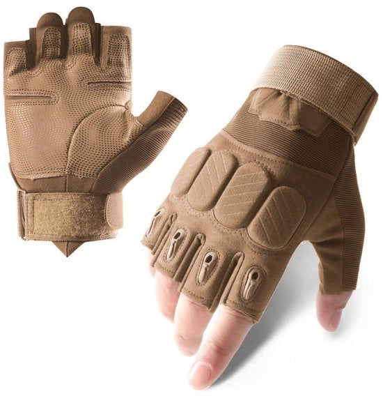 Handschoen outdoor tattica per uomo e donna - Handschoen senza dita - Handschoen per bicicletta outdoor - Adatto per sport all'aperto, motocicletta, bicicletta, allenamento, pistola a gas, tiro, caccia, camminata (M)