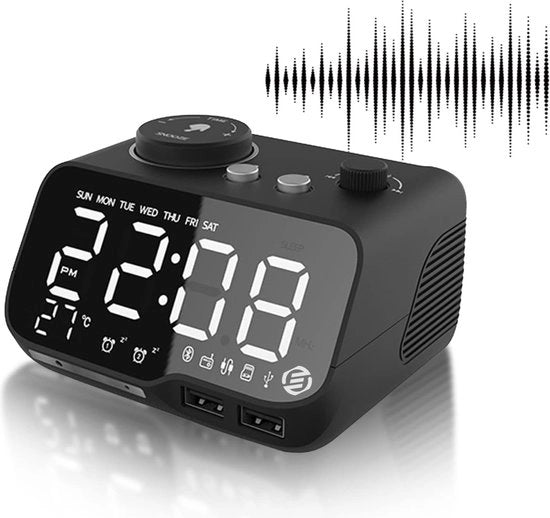 Radio Alarme con Funzione di Risveglio - Radio a Batteria - Radio Alarme - Radio a Batteria con Funzione di Risveglio - Radio DAB - Radio con Funzione di Risveglio e DAB