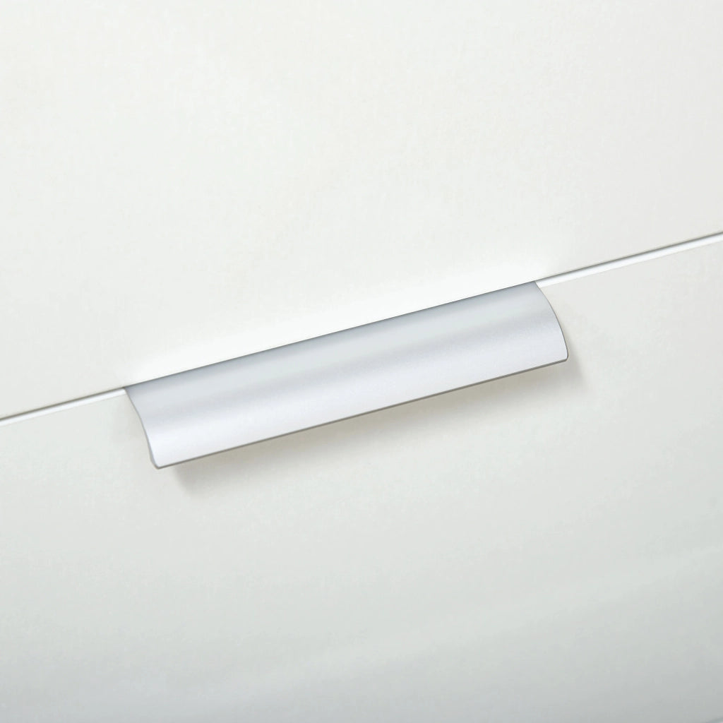 Cassettiera con 4 cassetti e ante ¨C zephmum ¨C bianco e naturale 105x35x92 cm