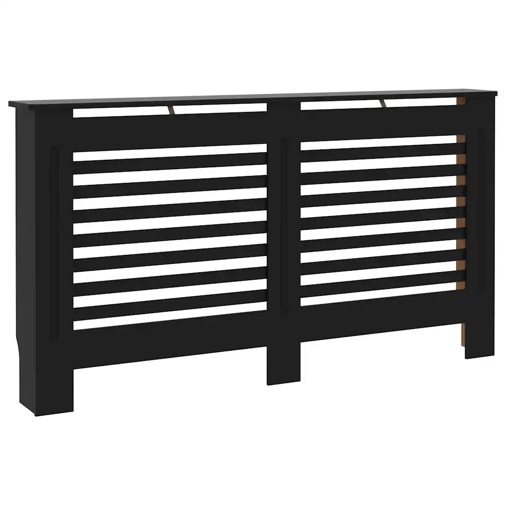 Copertura per Radiatore Nera 152x19x81,5 cm in MDFcod mxl 127280