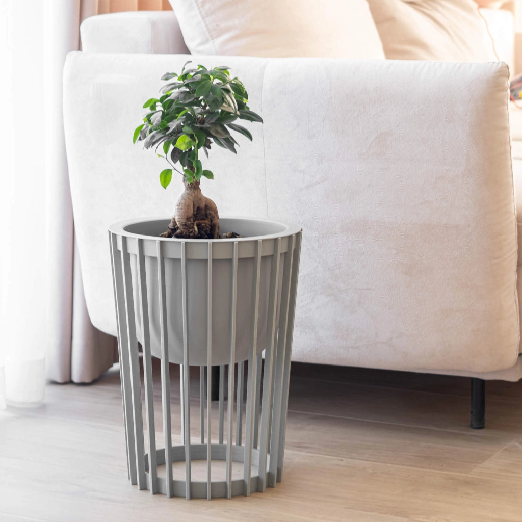 Inserto per vaso da fiori rotondo KADAX Loft, grigio, 24 cm