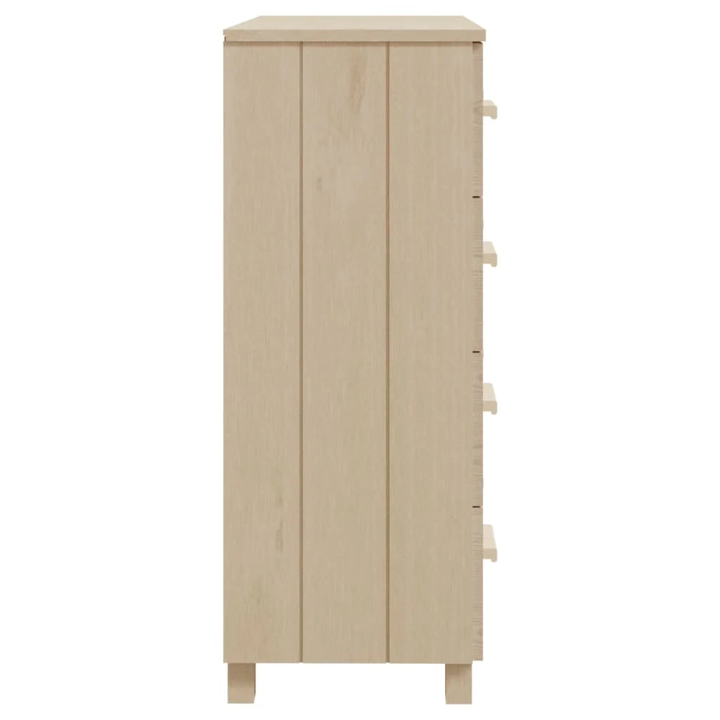 Buffet credenza cassettiera armadio mobile contenitore organizer per cucina soggiorno salotto 79 x 40 x 103,5 cm legno di pino massiccio marrone 02_0032175