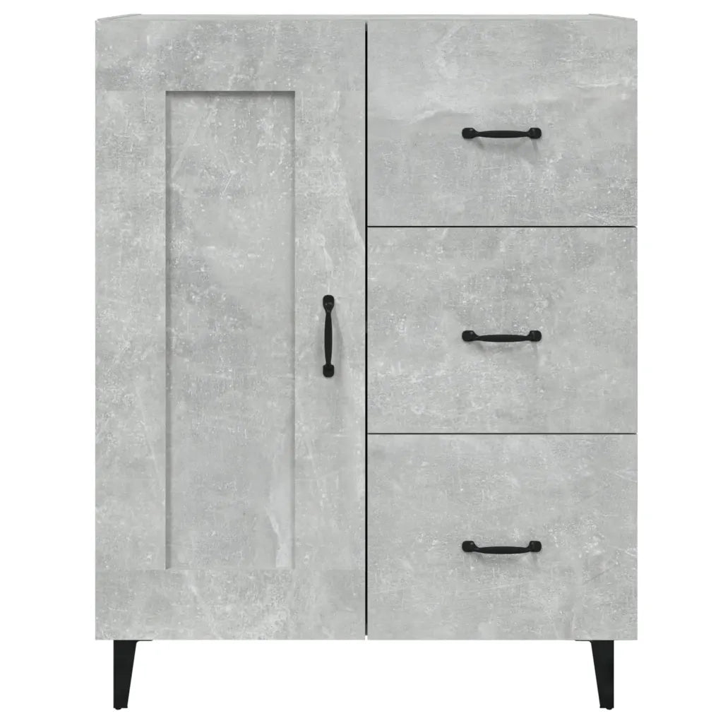 Credenza Grigio Cemento 69,5x34x90 cm in Legno Multistrato cod mxl 23325