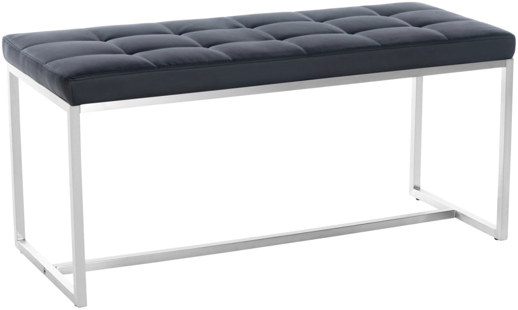 Panchina design Barci in similpelle nero
