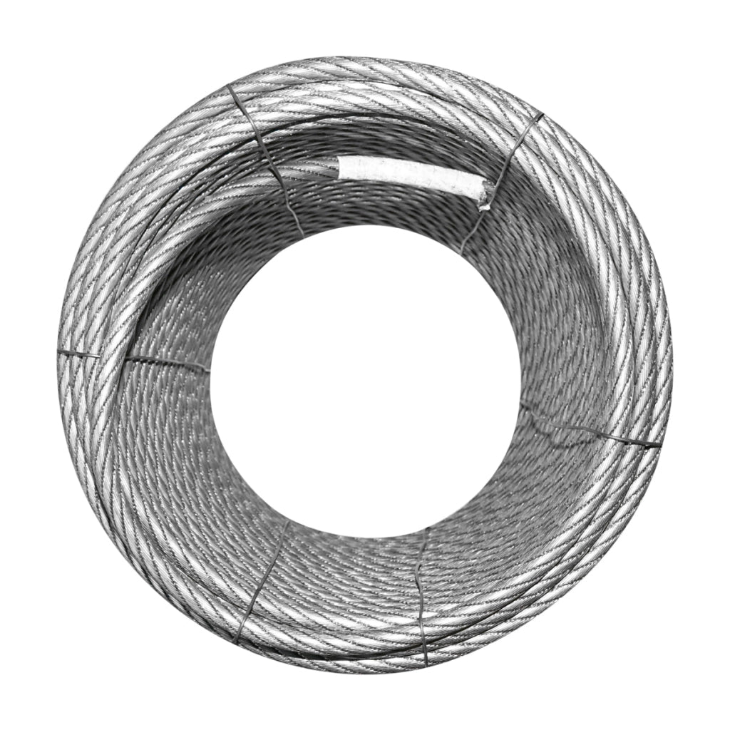 Cavo per verricello in acciaio 6x25 Ø 11mm anima metallica, 80m/rotolo