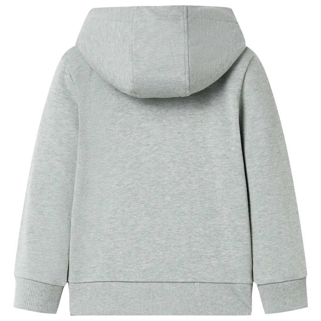 Felpa con Cappuccio e Cerniera da Bambino Cachi Chiaro Mélange 104 11690